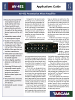 Tascam AV-452 - Brochure 
